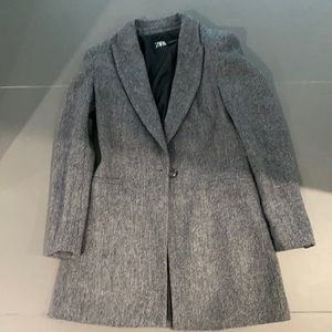 Zara boyfriend blazer chevron print